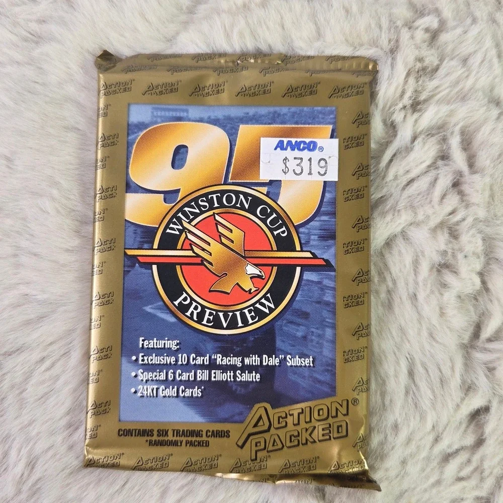 9 Pack Lot 1995 Action Packed Winston Cup Preview NASCAR Racing Trading Cards